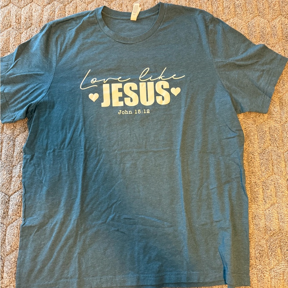 Bella Canvas Christian Teal Short Sleeve Tee